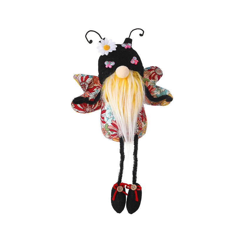 Bee Festival Flower Butterfly Long Legs Faceless Doll